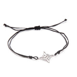 Witch’s Knot Stainless Steel Wax Rope Bracelet – Symbol of Protection & Strength