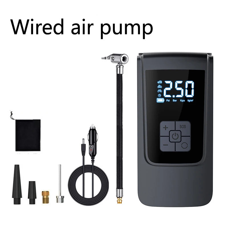 Wireless 150PSI Portable Air Compressor for Cars, Motorcycles, Bicycles, and Balls