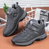 Men's Waterproof Winter Boots - Warm Ankle Snow Boots with Non-Slip Sole