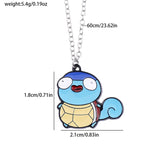 Pokémon Metal Pendant Necklace - Pikachu, Squirtle & Charmander Anime Jewelry