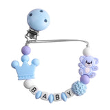 Cadena para chupete Koala para bebés y niños, pinzas para chupete de silicona para la dentición, mordedor para bebés