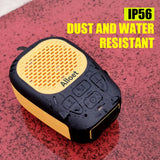 Magnetic Clip-On Bluetooth Speaker – IP56 Waterproof, 30-Hour Playtime, Hands-Free Calls