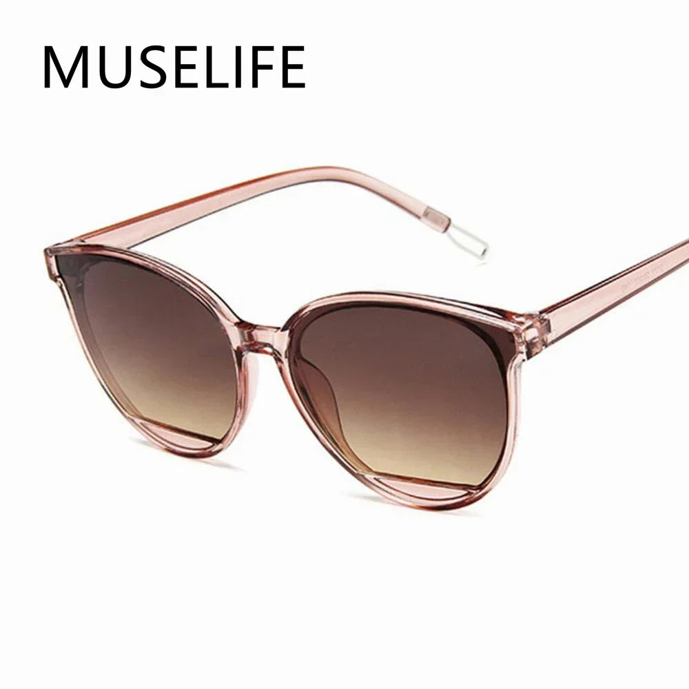 Nuevas gafas de sol de moda 2025: gafas de sol clásicas con espejo de metal vintage para mujer UV400