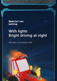 Mini coche acrobático RC con luces y música: camión de control remoto con saltos locos | Giro de 360°, marcha erguida, juguete recargable para niños