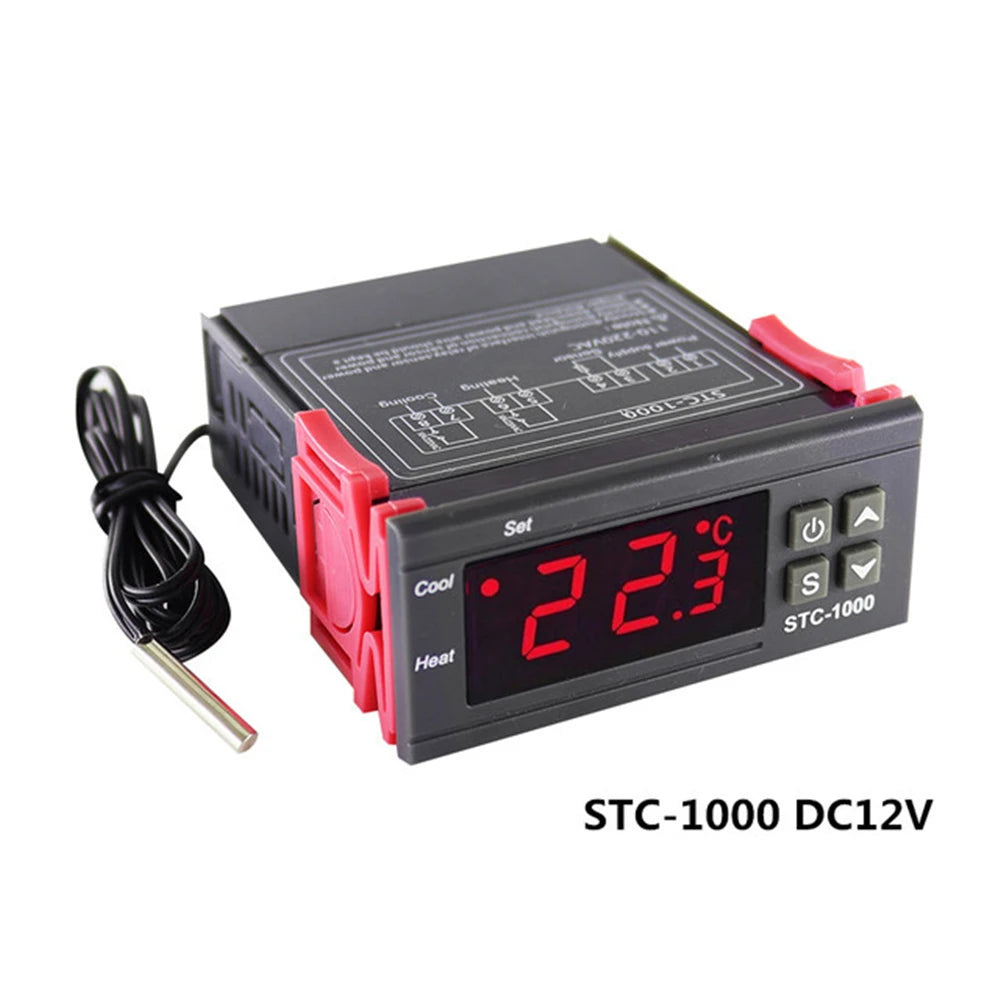 STC 1000 Digital Temperature Controller – High Accuracy K Type Thermostat for Heating & Cooling Systems
