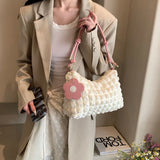 Trendy Pleated Shoulder Bag – Stylish Quilted Tote for Daily Commuting