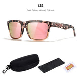 KDEAM Polarized Sunglasses – Trendy UV400 Square Frame Eyewear for Men & Women