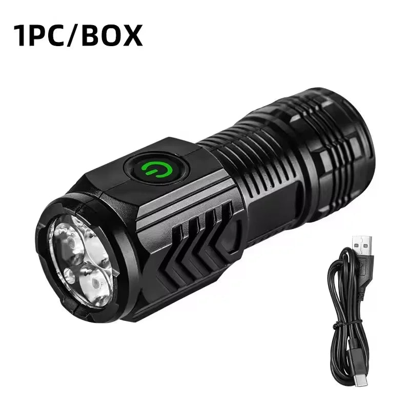Compact Rechargeable LED Flashlight – Powerful, Portable Torch for Everyday Use