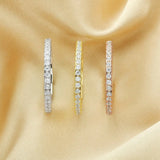 Rose Gold Eternity Ring – 925 Sterling Silver Stackable Band