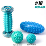 Spiky Massage Ball & Foot Roller Set - Deep Tissue Therapy for Plantar Fasciitis & Muscle Pain