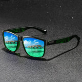 Gafas de sol unisex cuadradas vintage de moda: gafas antirreflejos UV400 para conducir y pescar