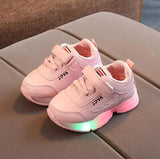 Kids' LED Light-Up Sneakers - Breathable Anti-Slip Sports Shoes for Boys & Girls