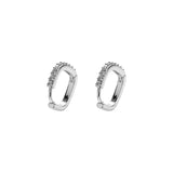 Oversized Punk Style Geometric Hoop Earrings for Women
