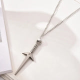 Naruto Kunai Necklace - Anime Metal Pendant Cosplay Accessory