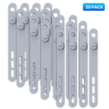 Silicone cable ties – grey 20 pack