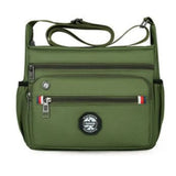 Men’s Lightweight Oxford Shoulder Bag – Versatile Travel Crossbody with Zipper Closure