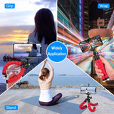 Mini trípode flexible Selens: soporte ajustable con forma de pulpo para teléfono y cámara