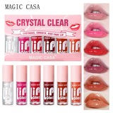 Aceite hidratante para labios en gelatina: cuidado labial duradero, hidratante y brillante