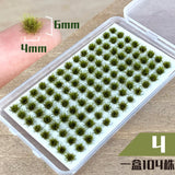 Miniature Static Grass Tufts - Realistic Scenery for Model Railways & Dioramas