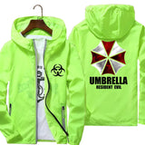 Men's Umbrella Corp Windbreaker – Reflective Pilot Jacket with Hood