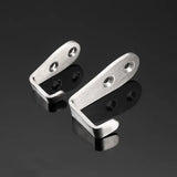 Ganchos de pared de acero inoxidable resistentes con doble orificio de 8/4 piezas, autoadhesivos e impermeables para baño.