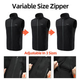 USB Rechargeable Heated Vest for Men & Women - Fleece-Lined Winter Heating Vest