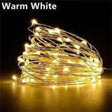 Waterproof LED Fairy String Lights – Battery-Powered Copper Wire Lights for Christmas, Wedding & Party Décor (1M/2M/3M/5M)
