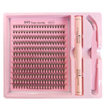 DIY Lash Extension Kit with 200 Natural Cluster Lashes