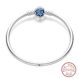925 Sterling Silver Charm Bracelet for Women – Heart, Star, Moon & More