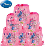 Official Disney Lilo & Stitch Drawstring Backpack - Party Favor & Gift Bag for Kids
