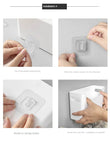 Film transparente adhesivo y especiero | Organizador de puertas de armarios para almacenamiento en la cocina