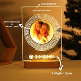 Custom Spotify Music Plaque with Photo and LED Night Light – Personalized Acrylic Frame for Couples, Anniversaries & Gifts