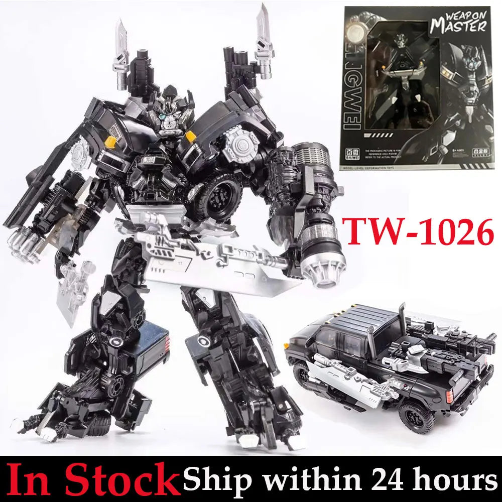 Deluxe Robot Action Figure – 17cm Transformable Model with Weapons & Accessories