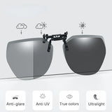 Fashionable Polarized Myopia Glasses Clip – Night Vision & UV Protection for Drivers