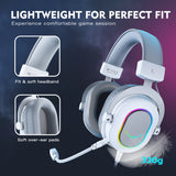 FIFINE 7.1 Surround Sound Gaming Headset with Noise Isolation & Detachable Mic for PC, PS4, PS5