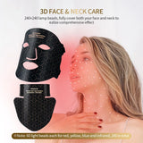 4-Color Silicone LED Face & Neck Light Therapy Mask for Anti-Aging, Acne, and Skin Rejuvenation