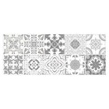 12 pegatinas para azulejos marroquíes grises: vinilos impermeables para pared, despegables y pegables, para cocina y baño 