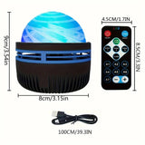 Galaxy Star Projector Night Light, LED Lamp with Remote & Sound Activation