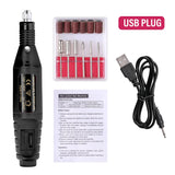 6-Color Portable Electric Nail Polishing Machine – Professional Nail Drill for Home & Salon Use