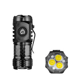 Linterna LED 3*SST20 de alta calidad 18350, superbrillante, recargable por USB, resistente al agua, con clip para tapa, para senderismo y acampada