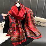 Bufanda tipo hijab de seda satinada con diseño para mujer, bufanda de verano a la moda con protección solar para la playa, pañuelo para la cabeza para mujer, nuevo