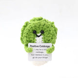 Handmade Knitted Plant-Themed Decorative Doll