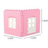 Large Building Block House Set - Doors, Windows & Roof Accessories for Creative Construction Play