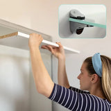 Adjustable Glass Shelf Brackets – Heavy-Duty Zinc Alloy Wall Mount Supports