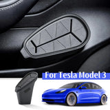 Papelera para Tesla Model 3: contenedor de basura y almacenamiento con puerta lateral a medida