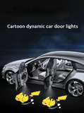 Wireless LED Car Door Projector Light – Cartoon Welcome Logo for All Vehicles