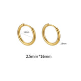 Unisex Stainless Steel Hoop Earrings – Multipack in Gold & Steel Finishes