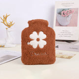 Portable 500ml Hot Water Bottle with Plush Finish