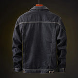 Men’s Thick Winter Denim Jacket – Warm Casual Outerwear for Cold Weather
