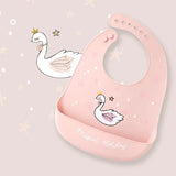 Cute Animal Silicone Baby Bib – Soft, Waterproof, Adjustable for Babies and Toddlers (6 Months to 6 Years)